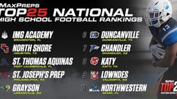 Top 25 high school football rankings