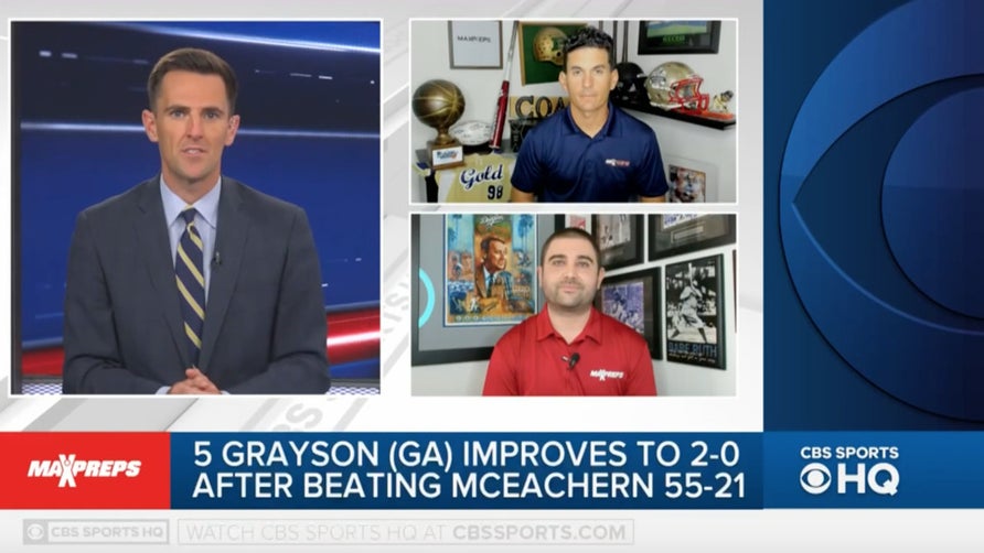 Steve Montoya and Zack Poff join Chris Hassel on CBS HQ to check out the updated Top 25 high school football rankings.