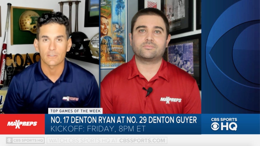 Steve Montoya and Zack Poff breakdown the biggest game of the week between No. 17 Denton Ryan (TX) and No. 29 Denton Guyer (TX).