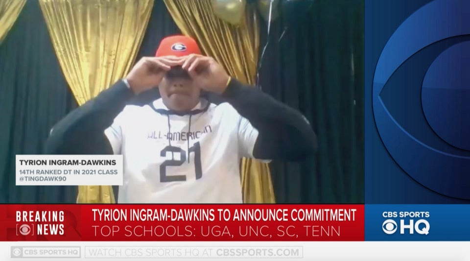 Gaffney's (SC) 4-star defensive tackle Tyrion Ingram-Dawkins commits to Georgia