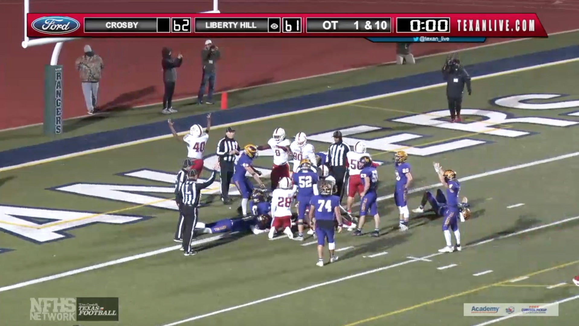 GAME OF THE YEAR: Crosby beats Liberty Hill 62-61 in overtime to advance to Texas 5A D2 championship