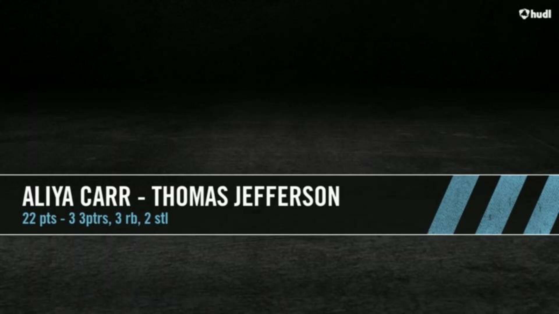 Aliya Carr - 22 points vs. Bryan Adams