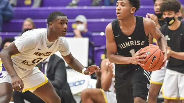 Sunrise Christian's Kennedy Chandler. A 5-star point guard signed to play at Tennessee.