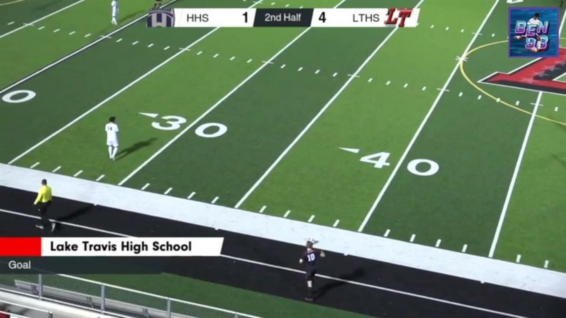 Ben's goal: LTHS vs Hendrickson HS Jan2, 2020
