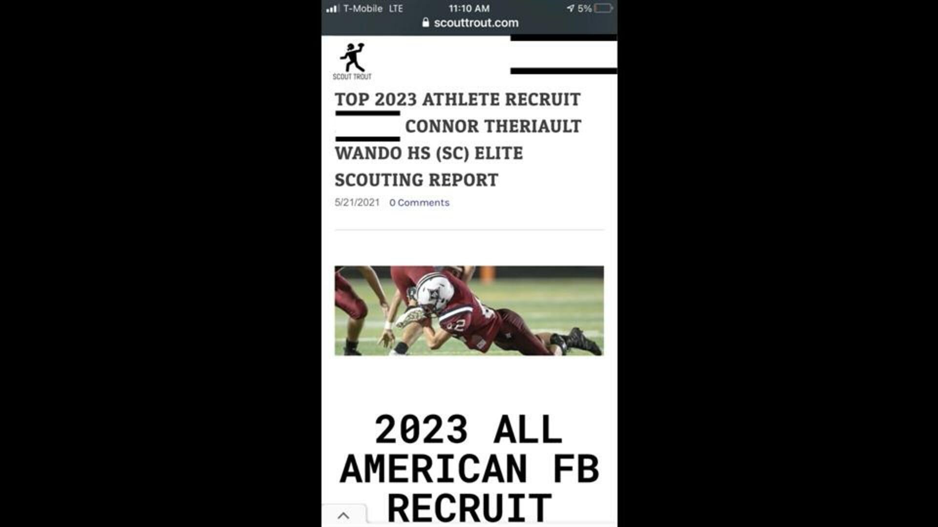 Connor Theriault's Spring Scouting Report