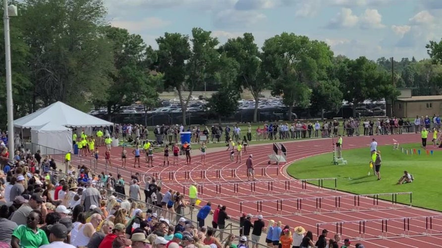Leyah Martinez Colorado State Track and Field Championships Jefferson County Stadium 06-26-2021 Girls 4A 100 meter Hurdles Final lane #7 3rd place 15.13 time PR Seeded 5th