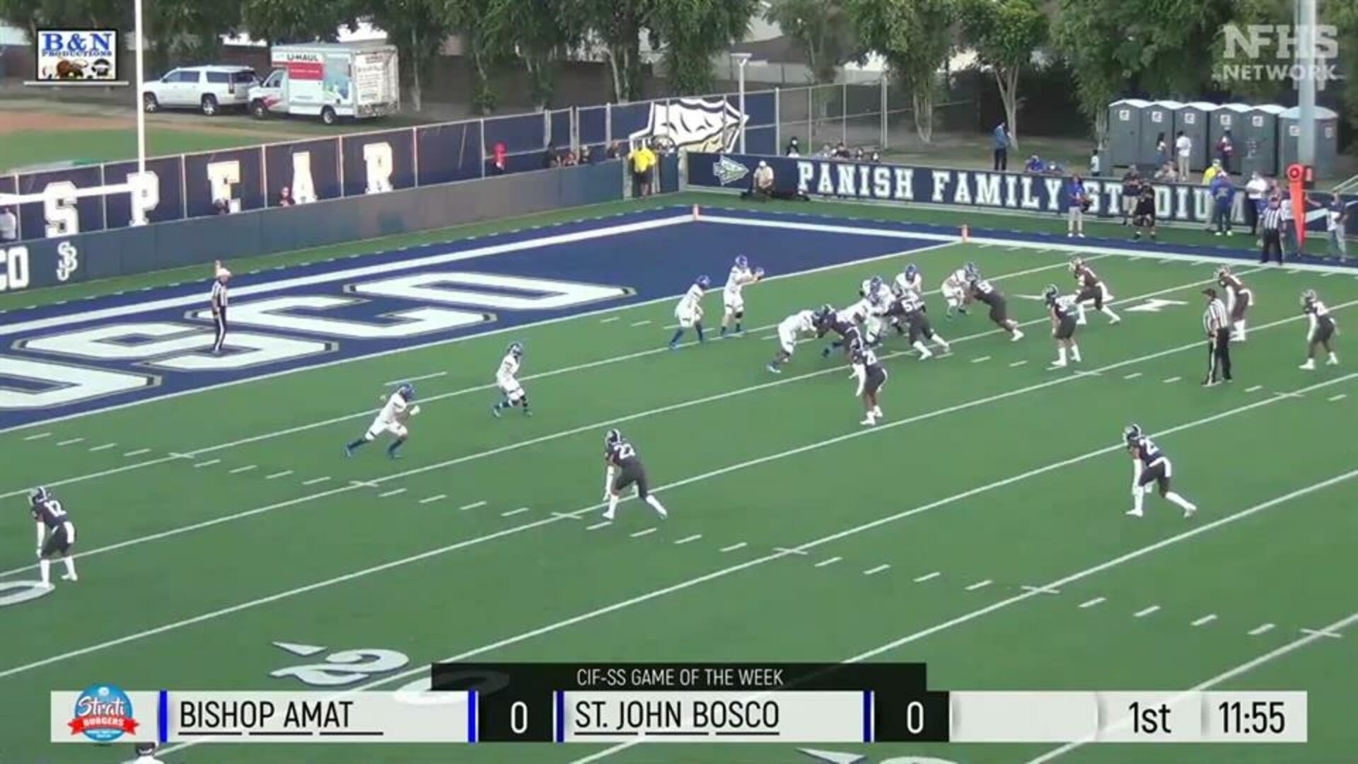 HIGHLIGHTS: No. 3 St. John Bosco beats Bishop Amat 47-7