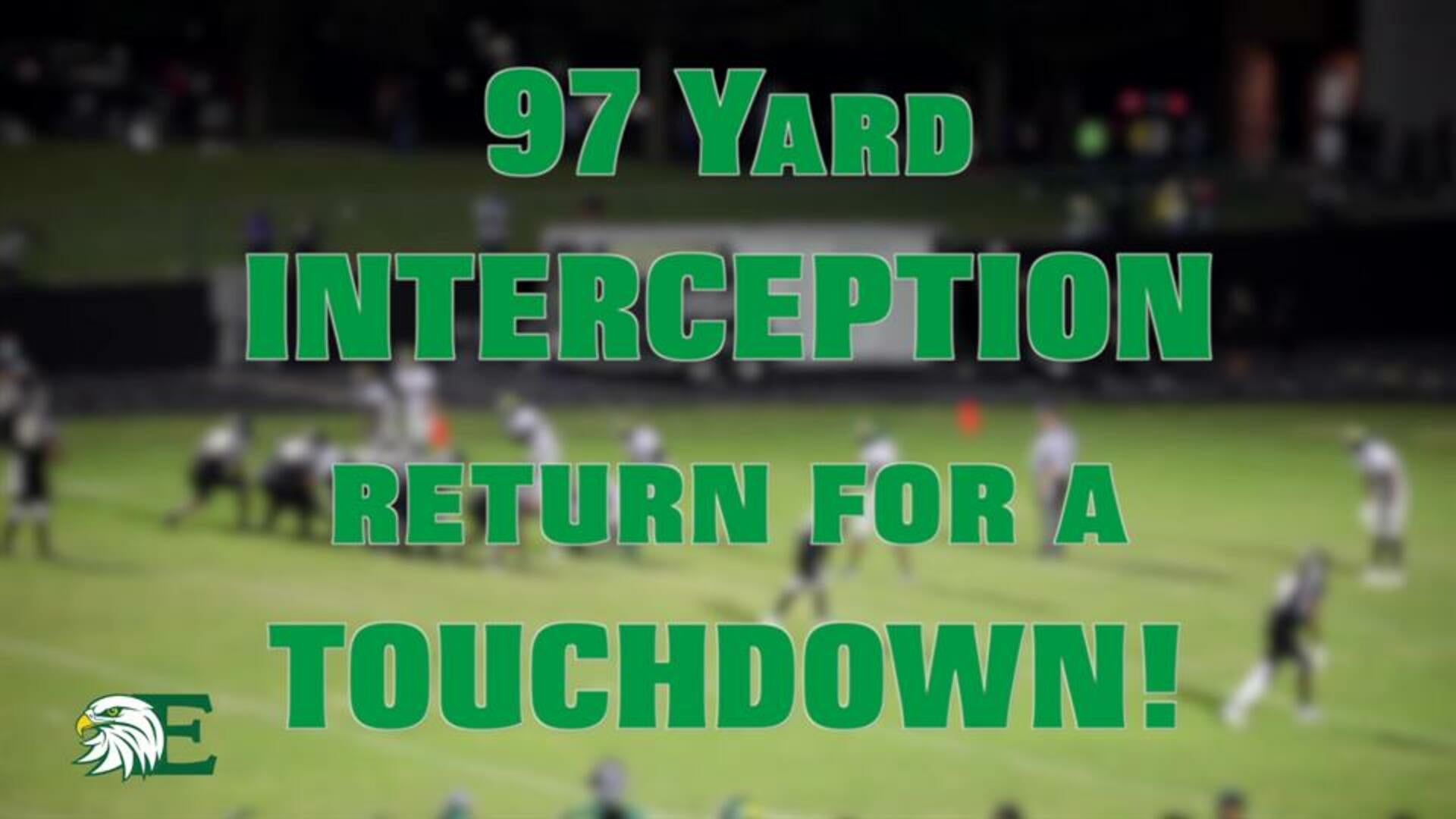 Larry Pickett Jr has a 97 yard INTERCEPTION for a TOUCHDOWN, 14 yard TOUCHDOWN and 13 Tackles