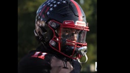 Opposite sideline Kaedan #11 80 yd TD catch