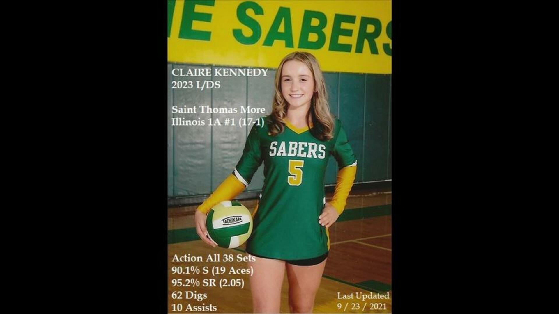 #5 Claire Kennedy-St Thomas More (17-1) Highlights