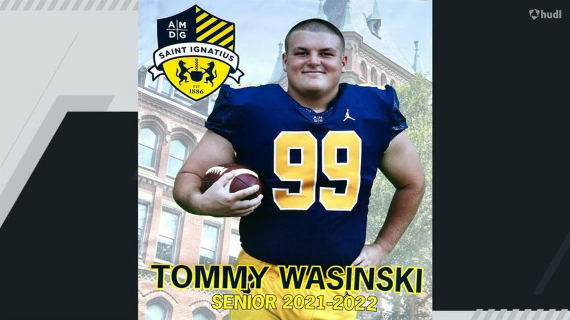 Tommy Wasinski ('22) "¢ St. Ignatius HS Football "¢ Fullback & DLine Highlights | First 5 Games SR YR