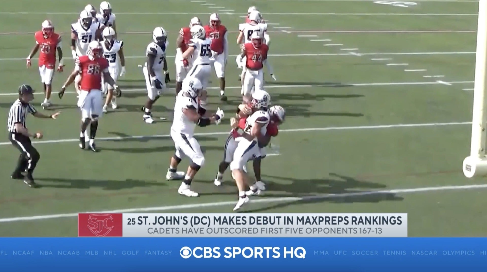 St. John's (DC) only new team to join MaxPreps Top 25 high school football rankings