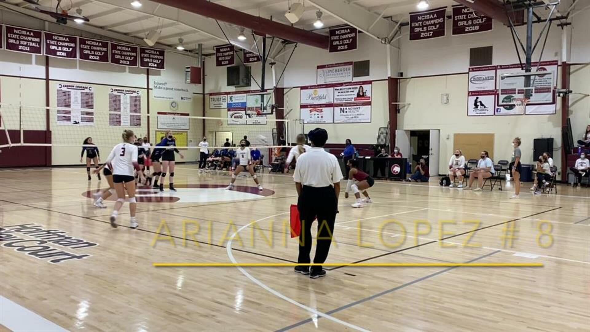 Arianna Lopez #8 2025 vs Cha Christian 2