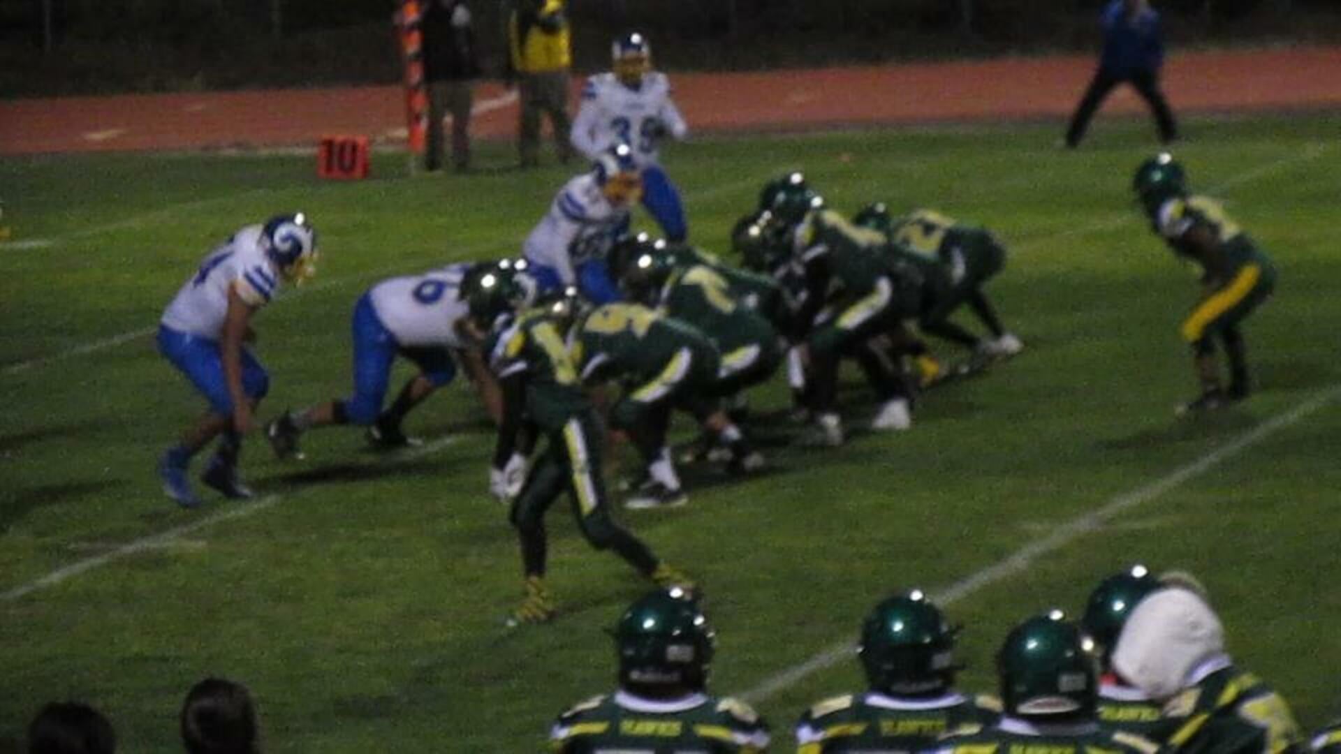 Setting up for a touchdown