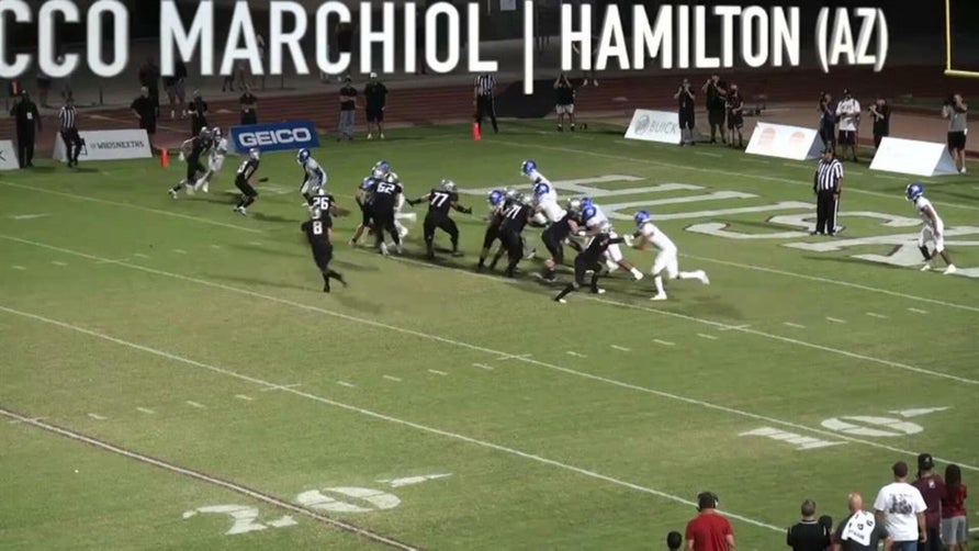 Senior season highlights of Hamilton's (Chandler, AZ) 4-star quarterback Nicco Marchiol. He has led the Huskies to a 7-0 record so far this season and Hamilton is currently ranked at No. 15 in the MaxPreps Top 25 national rankings.