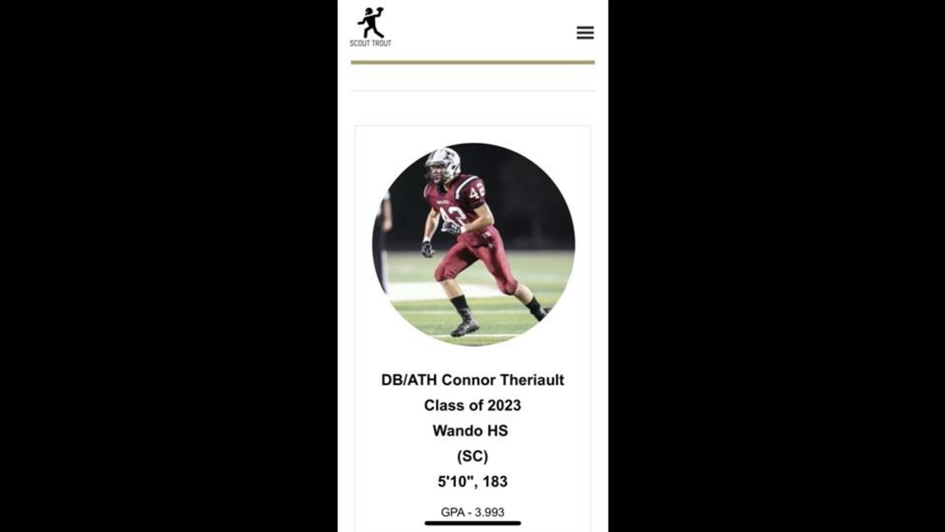 Connor Theriault's Scout Trout Article