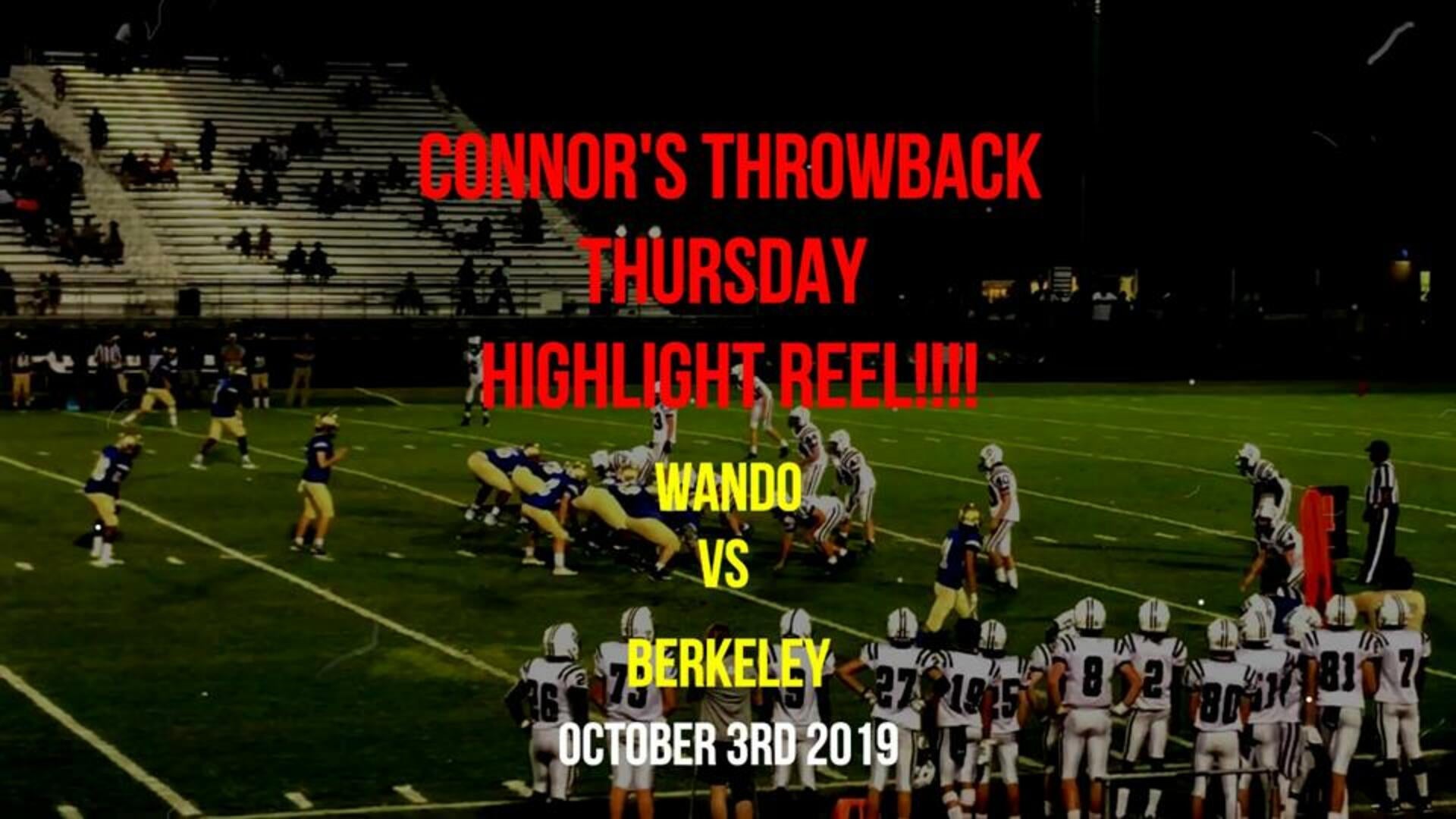 Connor Theriault's Throwback Thursday