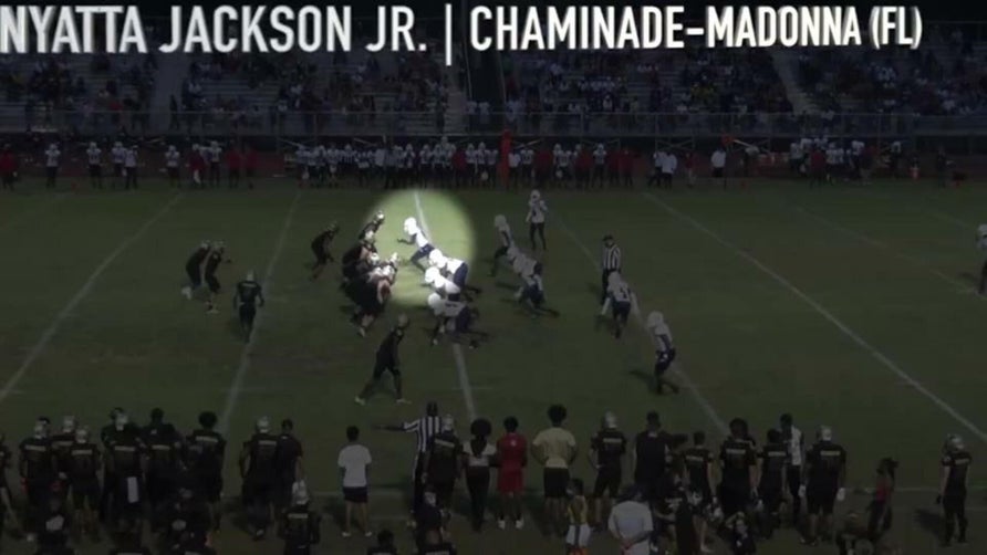 Senior season highlights of Chaminade-Madonna's (Hollywood, FL) 4-star edge rusher Kenyatta Jackson Jr.