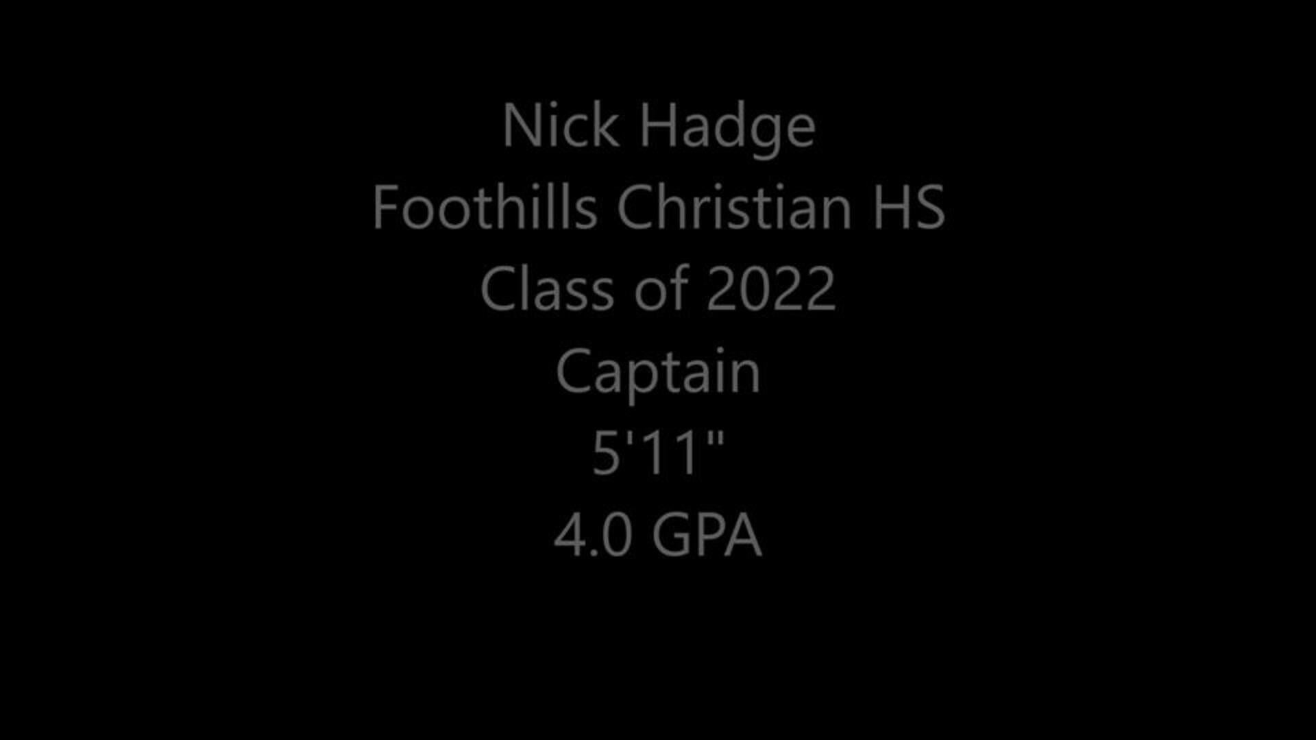 Nick Hadge: 33 PTS - (4) 3PT - 12/21/21