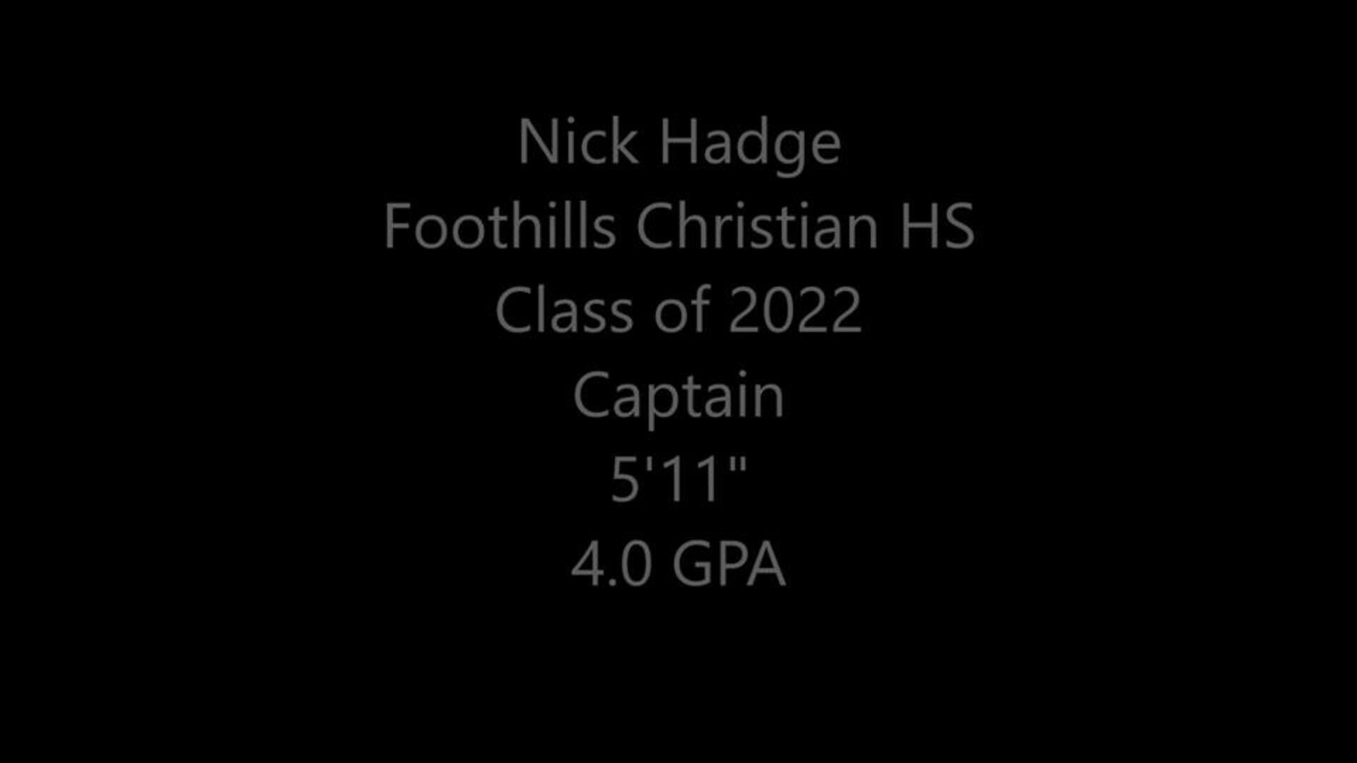 Nick Hadge: 25 PTS - (2) 3PT - 12/30/21