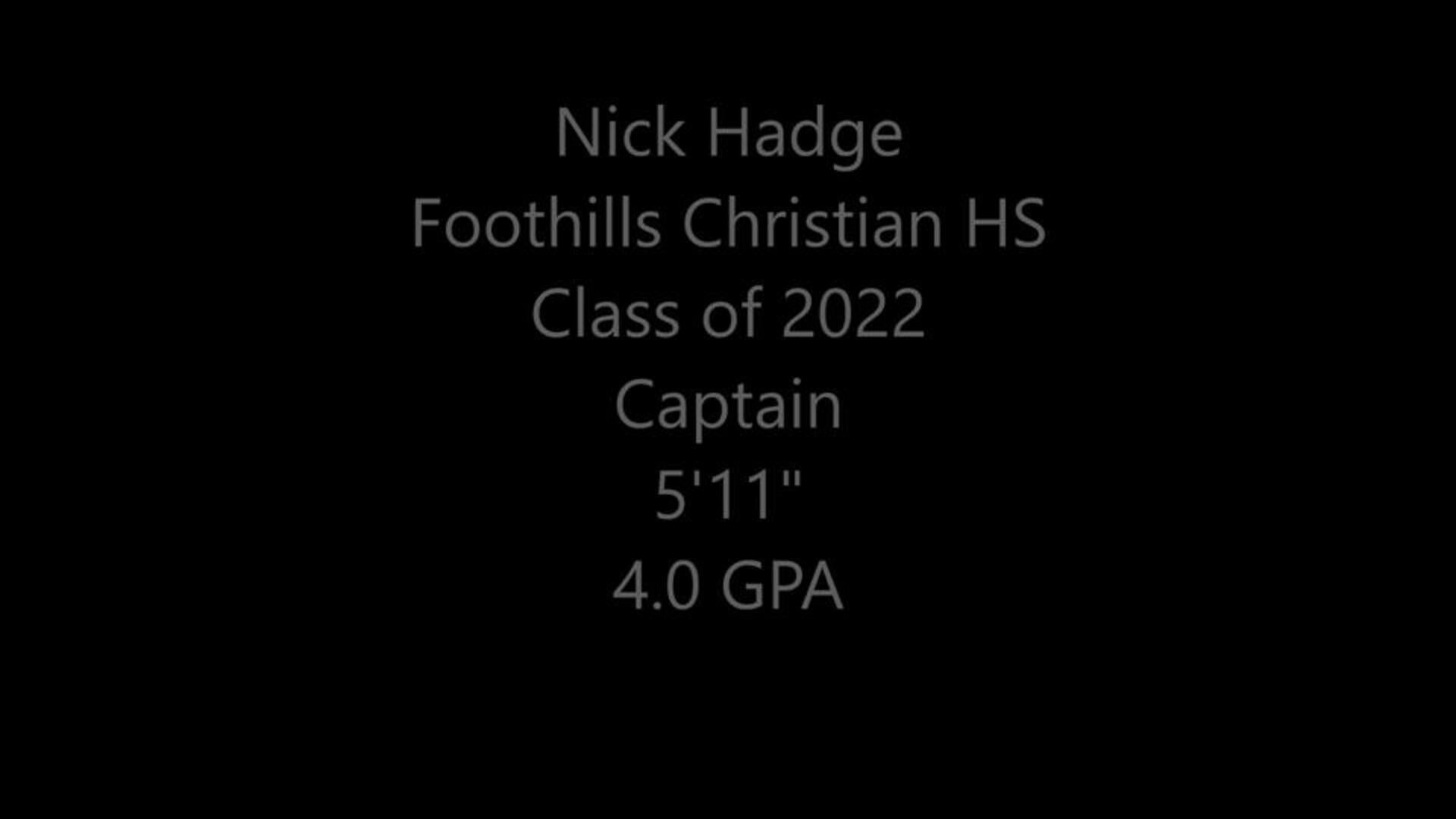 Nick Hadge: 17 PTS - (1) 3PT - 1/5/22