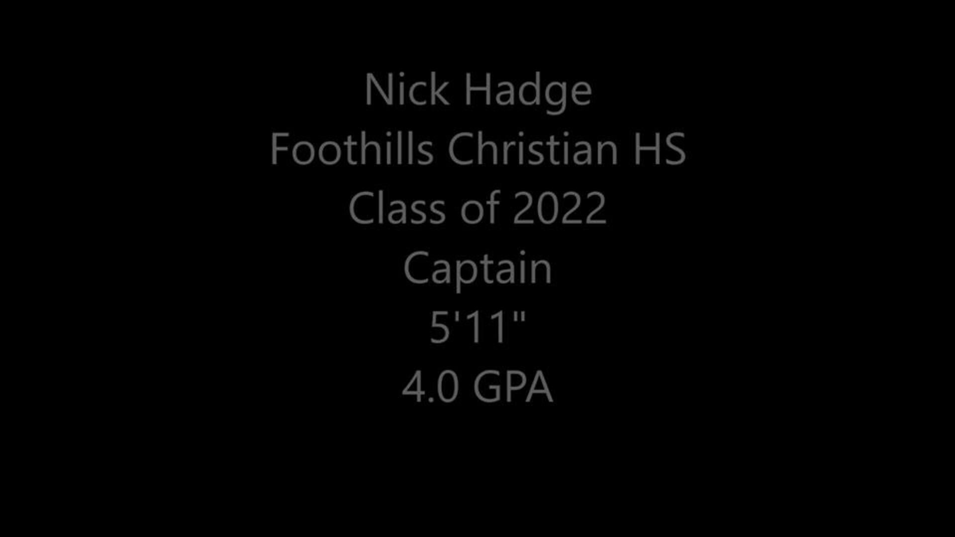 Nick Hadge: 19 PTS - (4) 3PT - 1/21/22