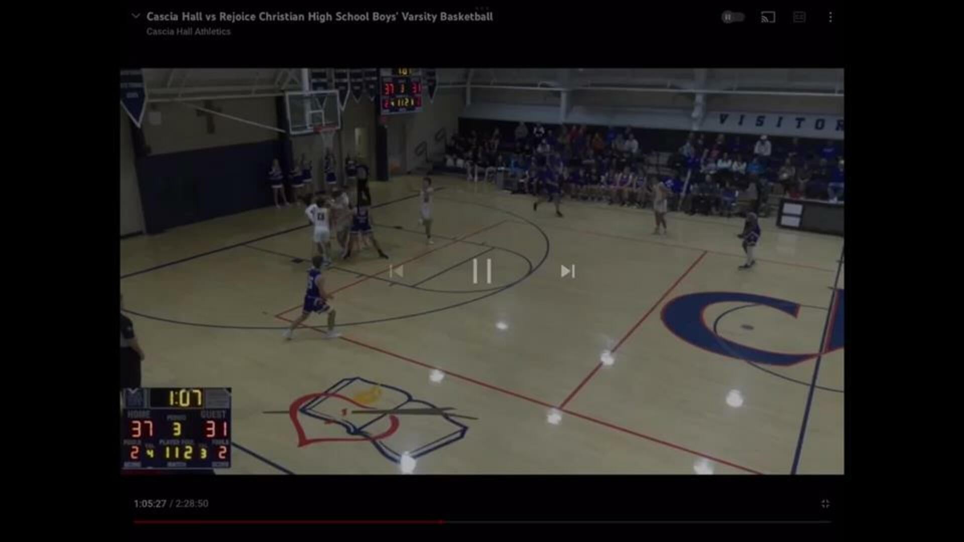 Cascia Hall vs Rejoice Christian Game Highlights - Jan. 4, 2022