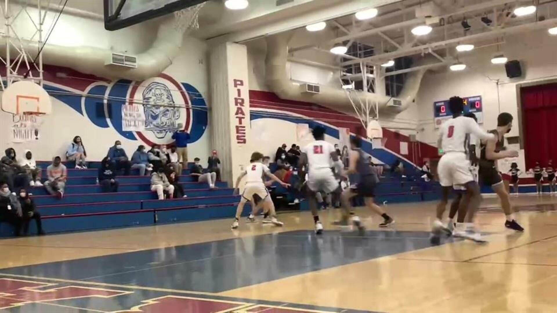 AJ Harris dunk Piedmont v San Leandro