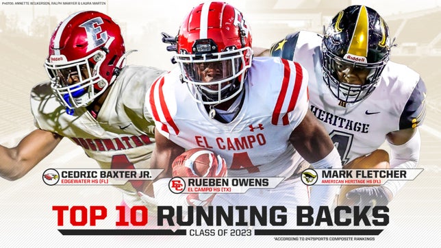 MaxPreps National Football Editor Zack Poff takes a look at the top 10 running backs in the Class of 2023 on 247Sports composite rankings as of Feb. 9. Florida claims five of the 10 spots including the No. 1 spot by Richard Young of Lehigh High School. The MaxPreps National Junior of the Year, Rueben Owens of El Campo (TX) checks in as the No. 2 running back.