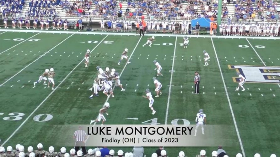 Junior season highlights of Findlay's (OH) 4-star offensive lineman Luke Montgomery. He is the top-rated player from Ohio in the Class of 2023 on 247Sports composite rankings and is the 49th-rated player overall.