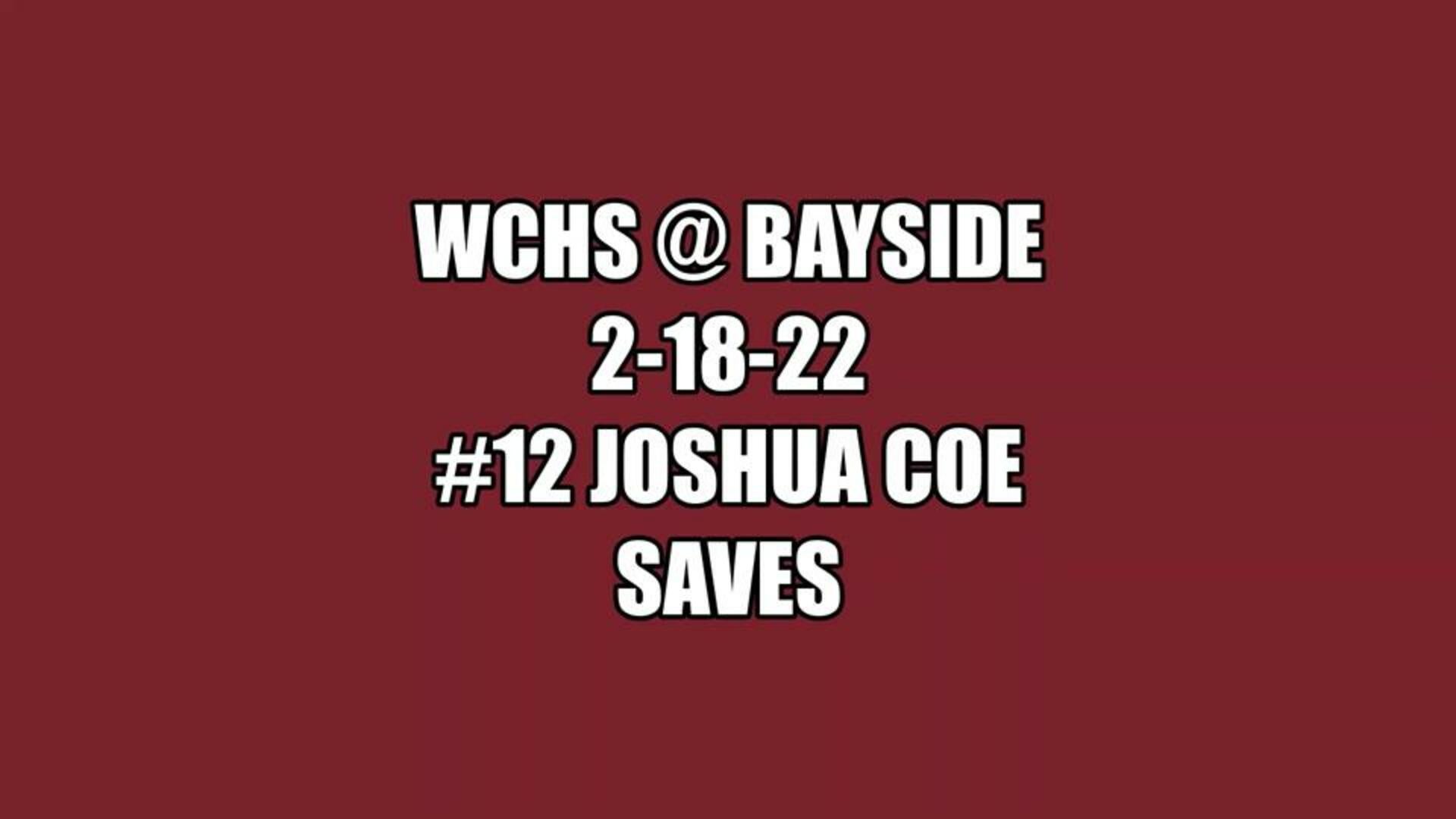Josh Coe Goalie Highlights