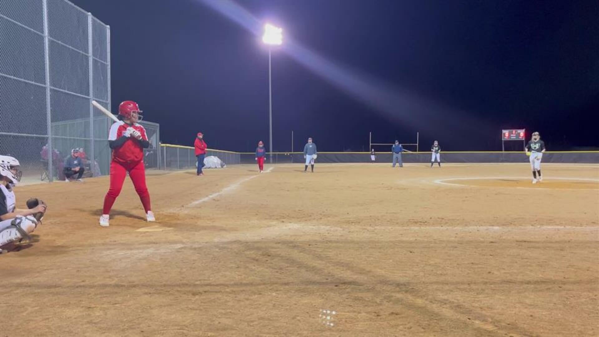 Nevaeh Esparza triple Vs Hubbard HS