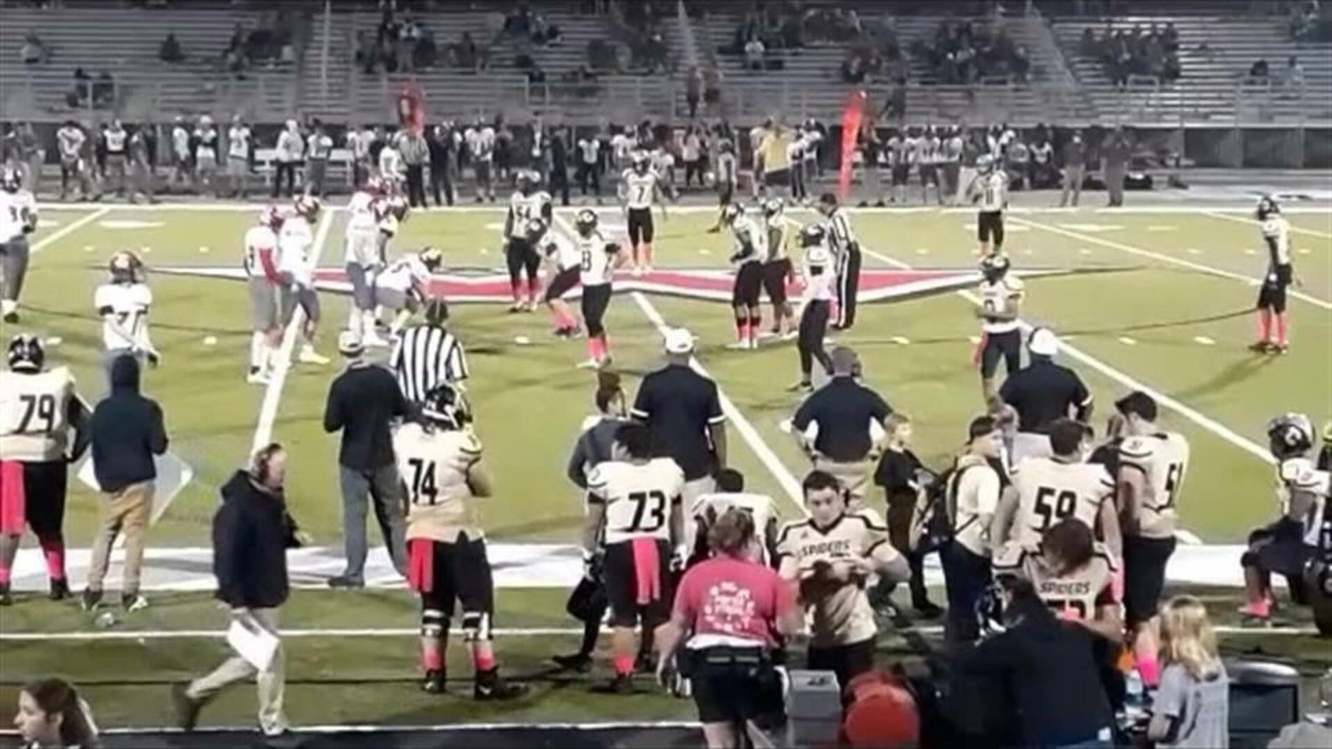 Varsity football Concord high school at West Cabarrus, Concord NC.