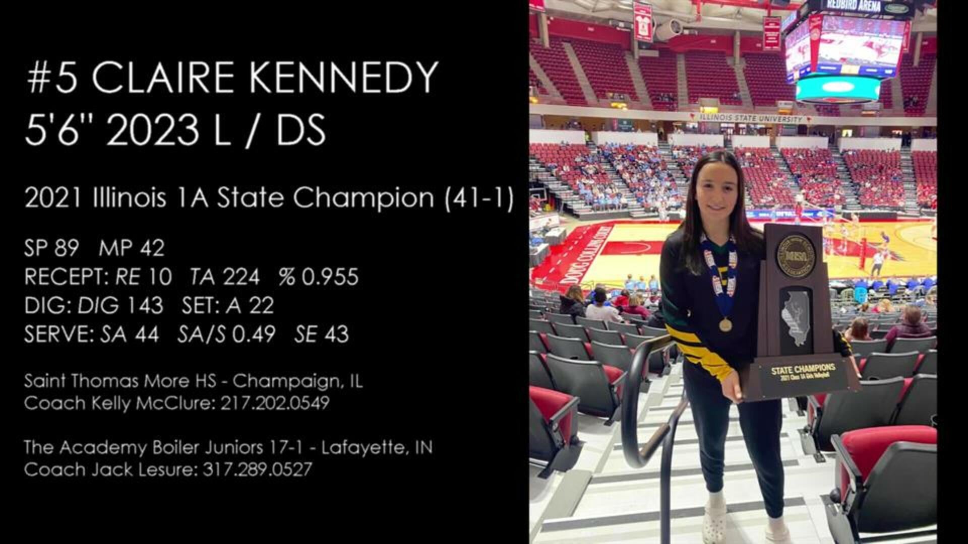 Claire Kennedy 2023 DS/L - 2021 Illinois State Championship