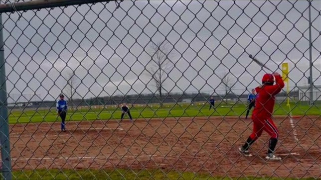 Hicksville vs. Stryker Lilly gets her first hit and RBI on her first Varsity at bat.