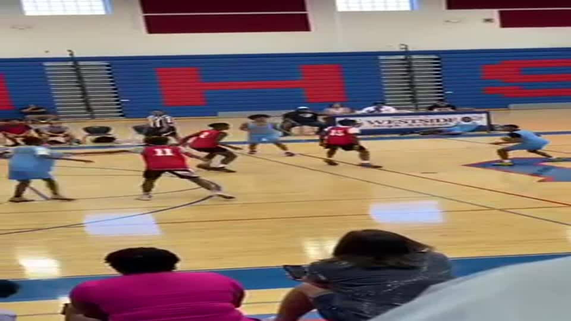 Trust Green gets the assist to Isaiah James