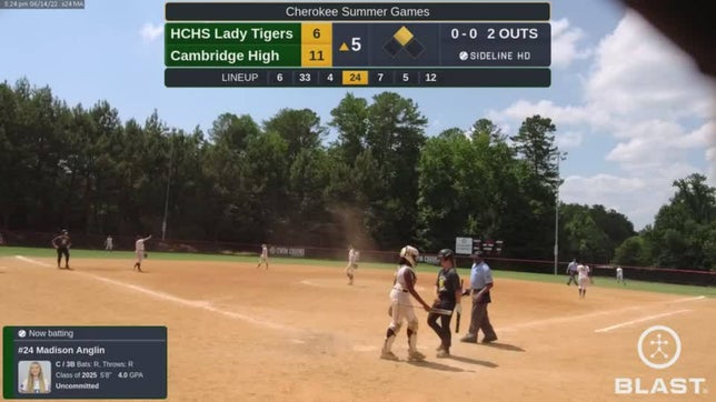 Non Region Game vs Sequoyah High School. Single in the bottom of the 6th with RBI.