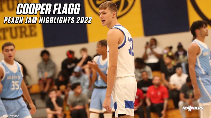 Cooper Flagg highlights with Maine United 15u at the 2022 Nike EYBL Peach Jam.