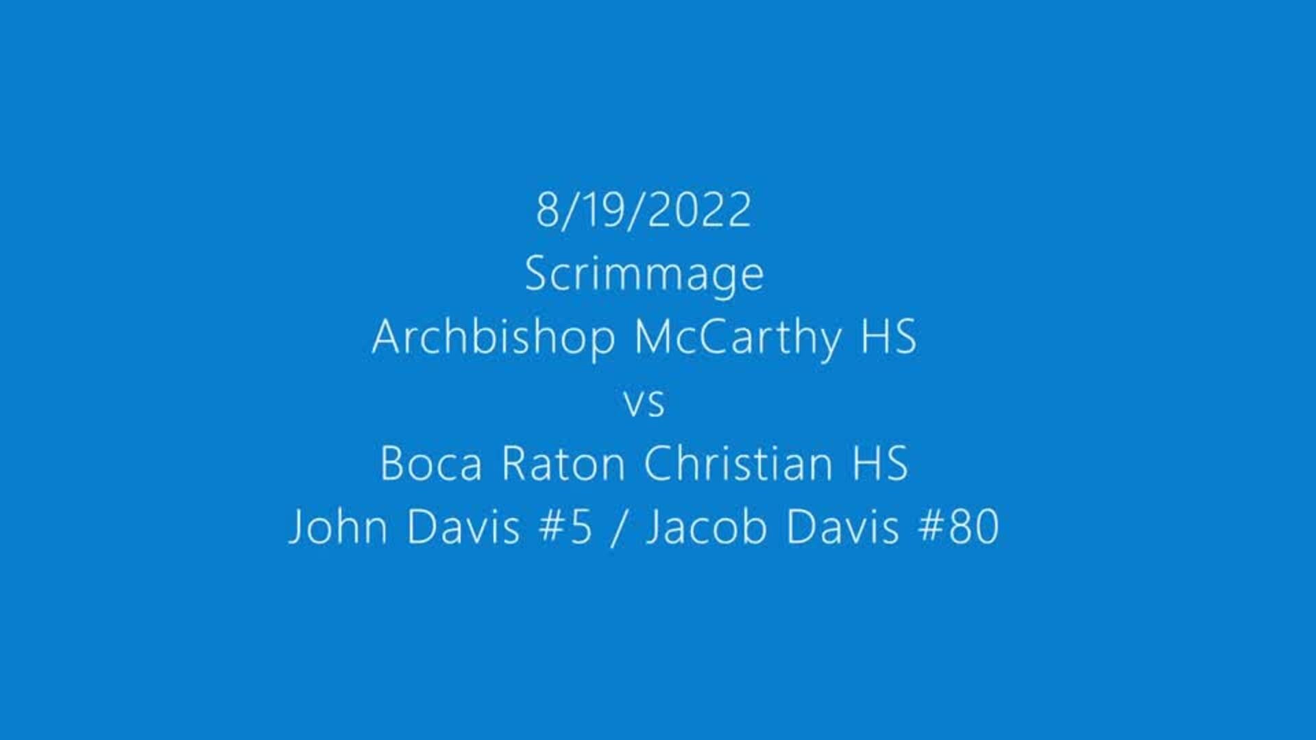 Archbishop Mccarthy vs Boca raton christian