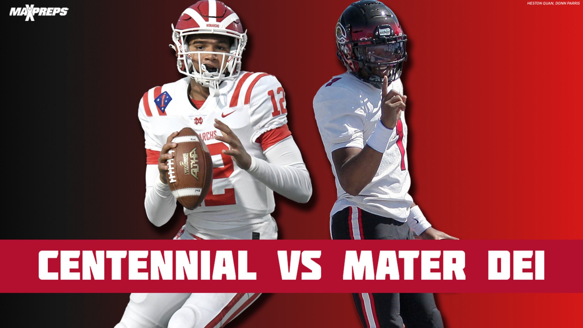 Corona Centennial vs Mater Dei is the MaxPreps Game of the Week