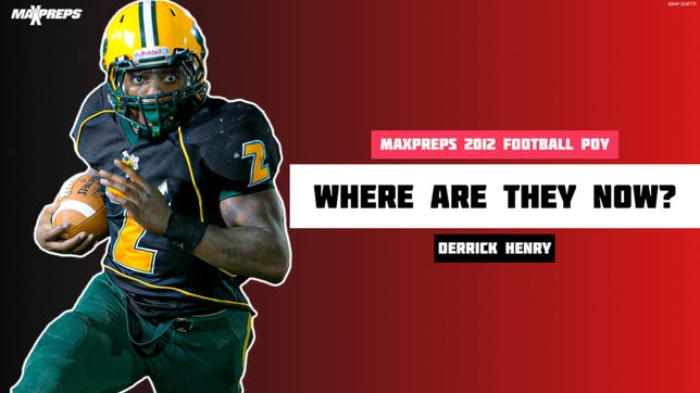 Looking at the career of MaxPreps 2012 Football POY Derrick Henry of Yulee (FL).