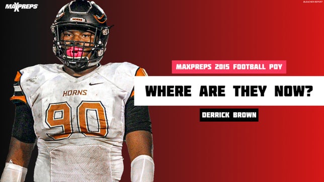 Looking at the career of MaxPreps 2015 Football POY Derrick Brown of Lanier (Sugar Hill, GA).