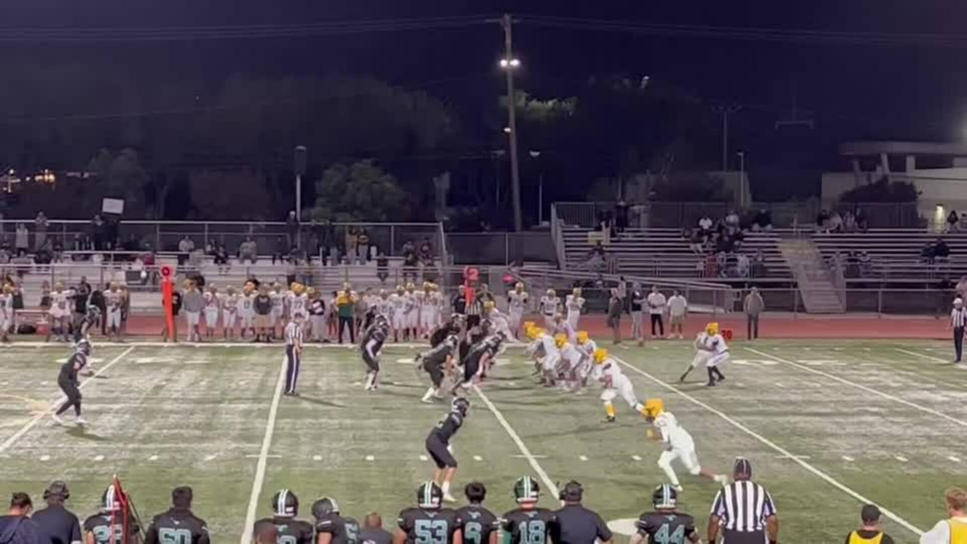 Quick interception for touchdown