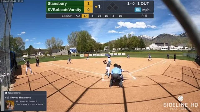 Home run
1st inning
vs Stansbury