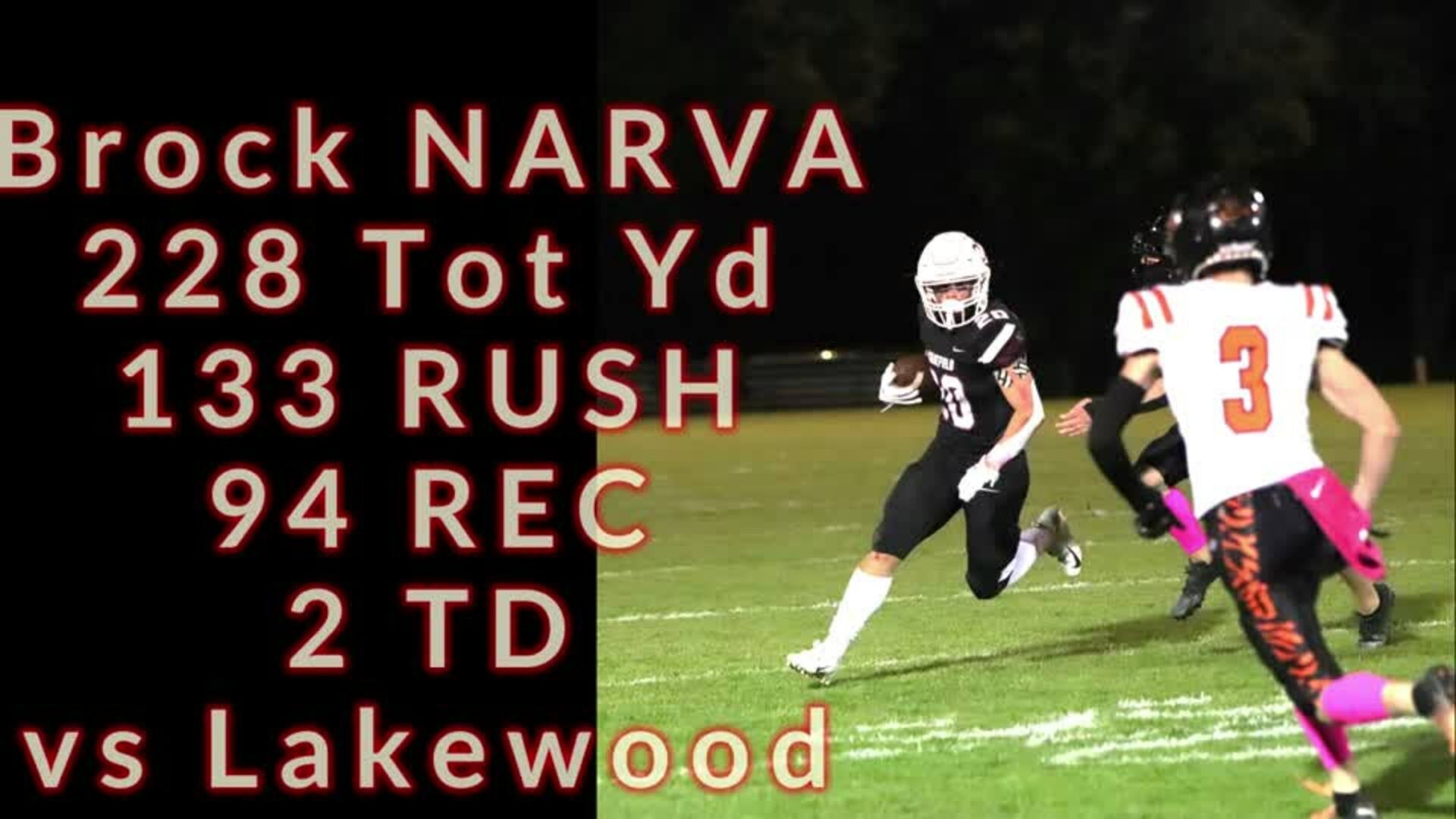 Brock Narva 6-136-3 Touchdowns Receiving, 244 All Purpose Yards for Chatfield v Dakota Ridge 9.23.22