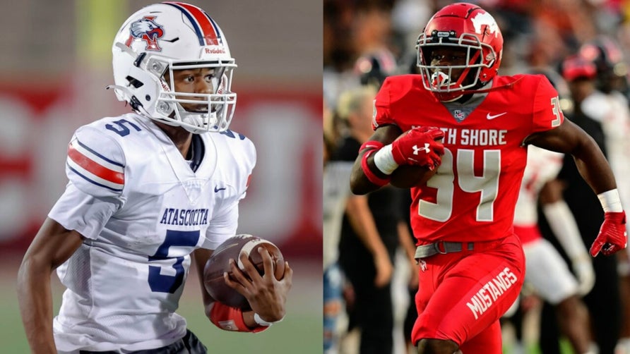 Highlights of No. 10 North Shore's (Houston, TX) 16-13 win over Atascocita (Humble, TX). The Mustangs erased a 13-3 deficit and scored the final 13 points. The Mustangs improved to 9-0 and have won 22 games in a row. Atascocita fell to 7-2.