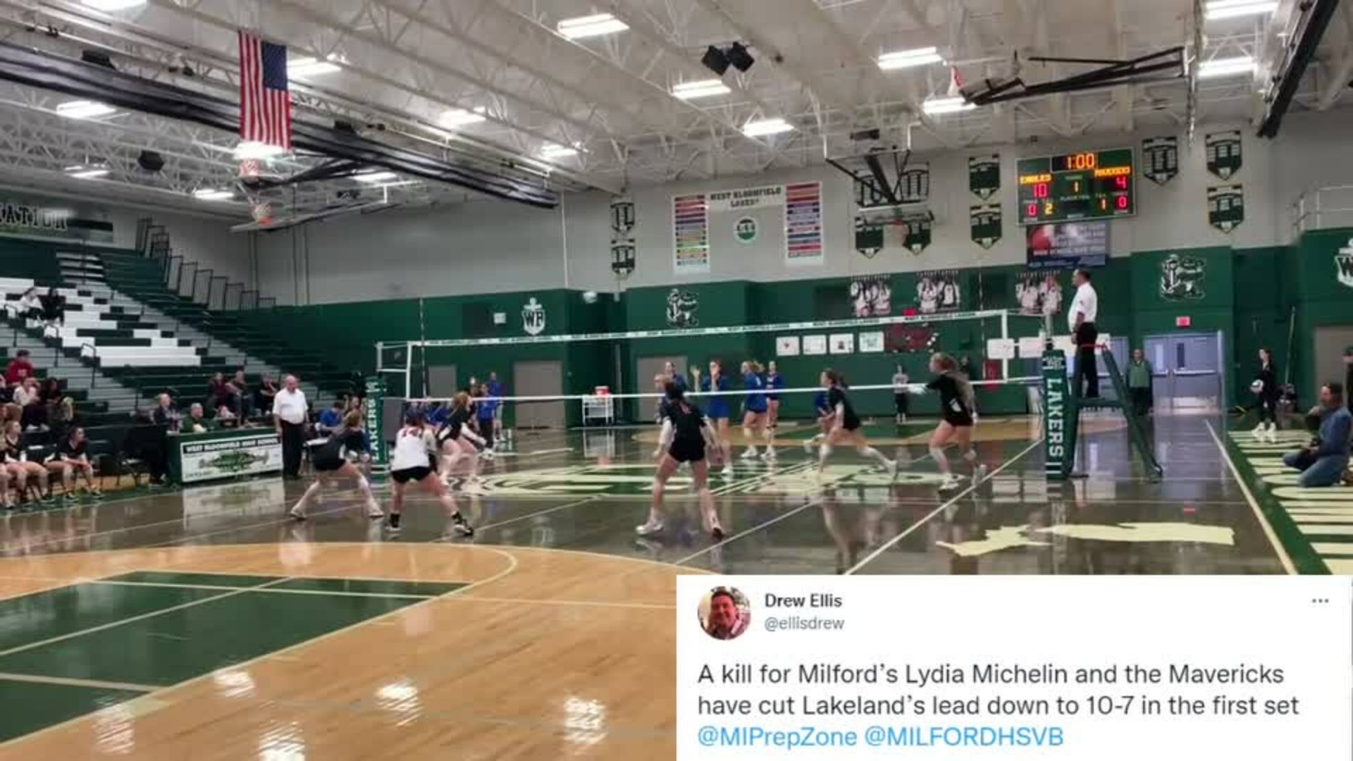 Drew Ellis Lakeland vs Milford Districts