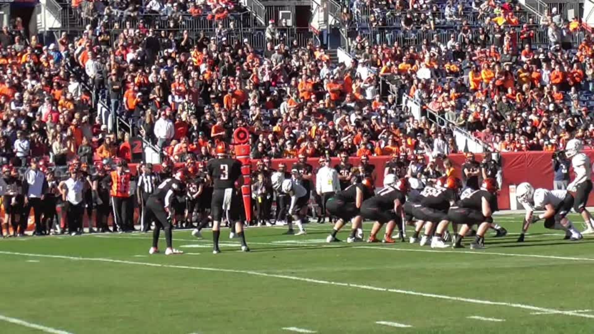 Mason Lowe Interception, 44 Return in State Championship Win over Erie