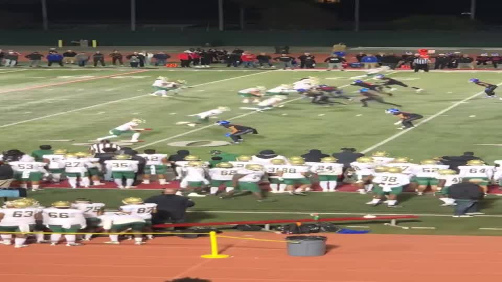 Great Grab Over two Defenders by Robinson