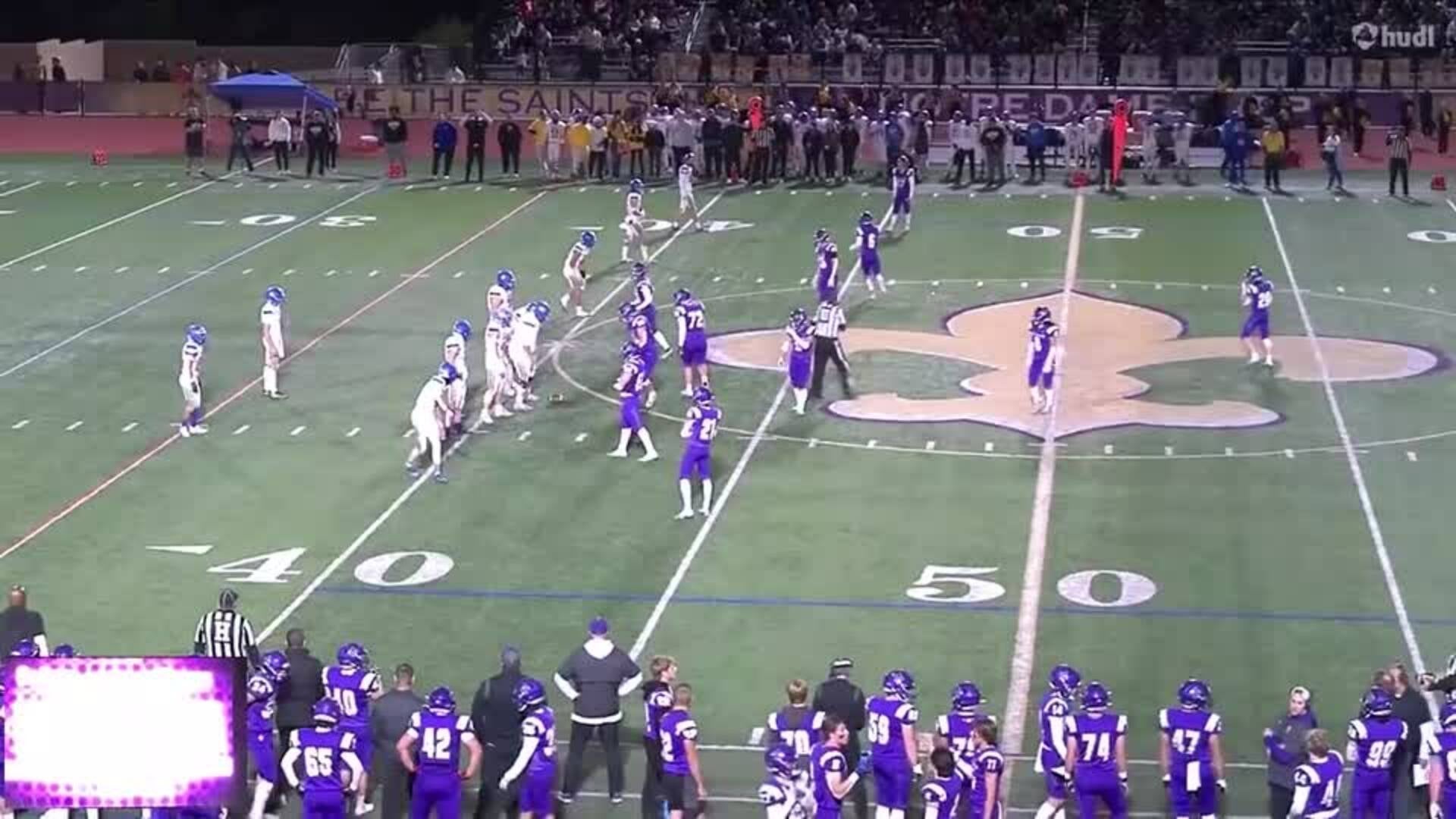 Matthew Dixon, 6 Sacks in 5A Quarter Finals